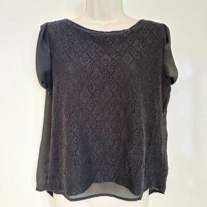 Ellen Tracy intricate black blouse 🖤🤍 (Medium / 6-8)